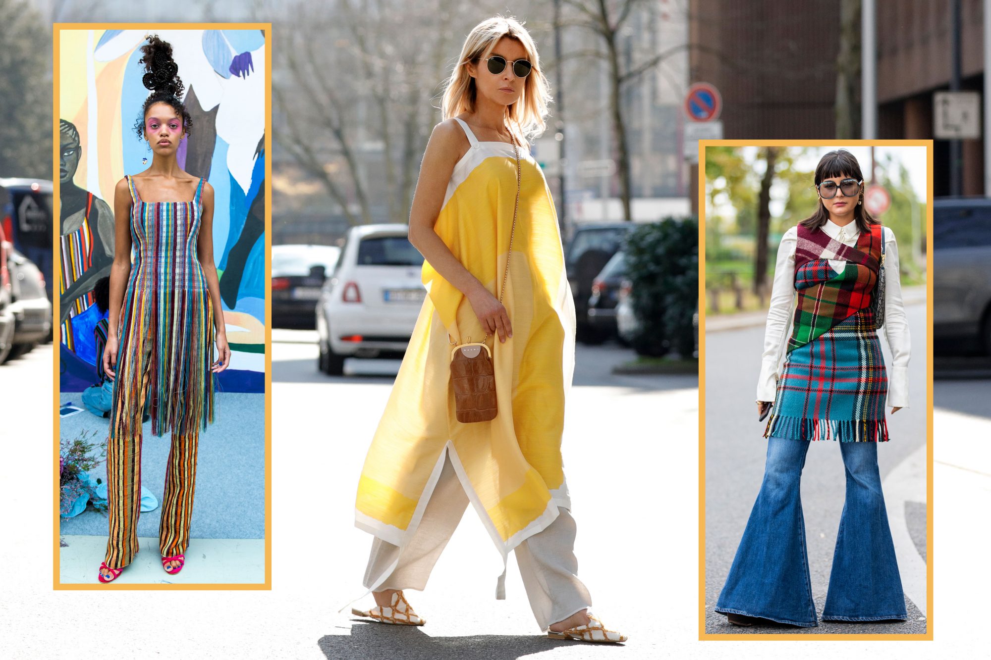 Váy bên ngoài quần đang trở thành xu hướng mới trong mùa thu đông
